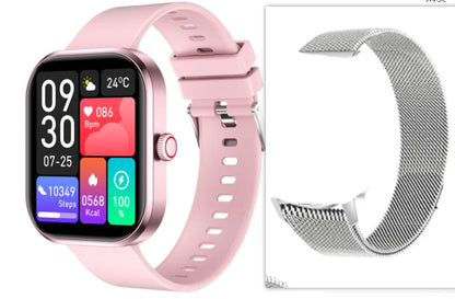 Smartwatch with Bluetooth for Heart Rate and Blood Pressure