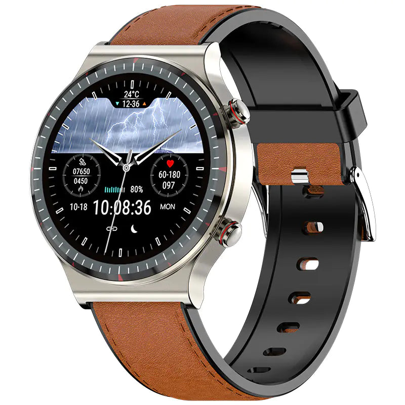 Smartwatch with ECG, Heart Rate, Blood Pressure Monitor