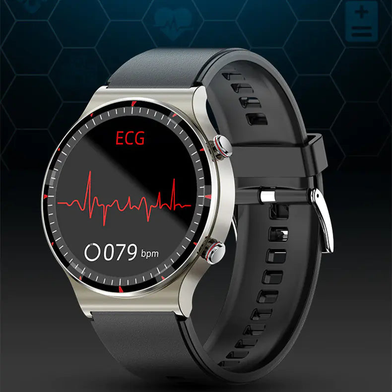 Smartwatch with ECG, Heart Rate, Blood Pressure Monitor